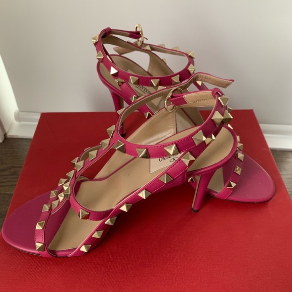 Valentino Rockstud Sandals 38 - Picture 4 of 6